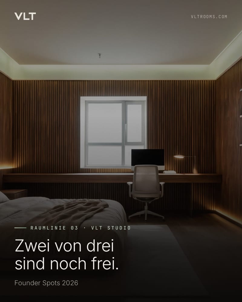 Instagram-Beitrag: Zwei von drei sind noch frei. Founder Spots 2026.